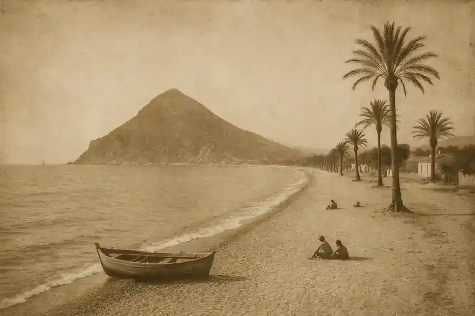 Foto antigua de la playa de El Albir