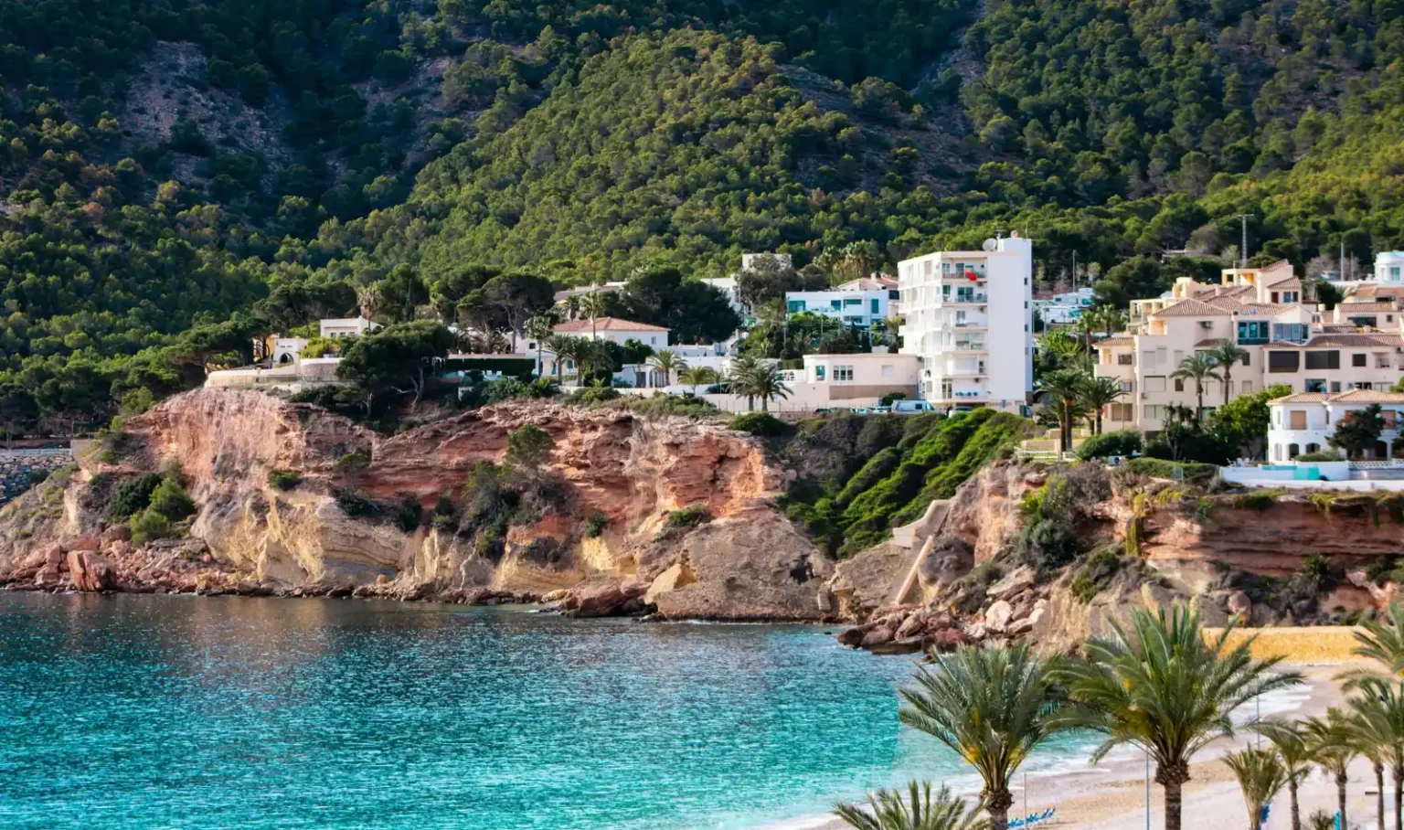 Vista de la costa y acantilados de El Albir, Costa Blanca