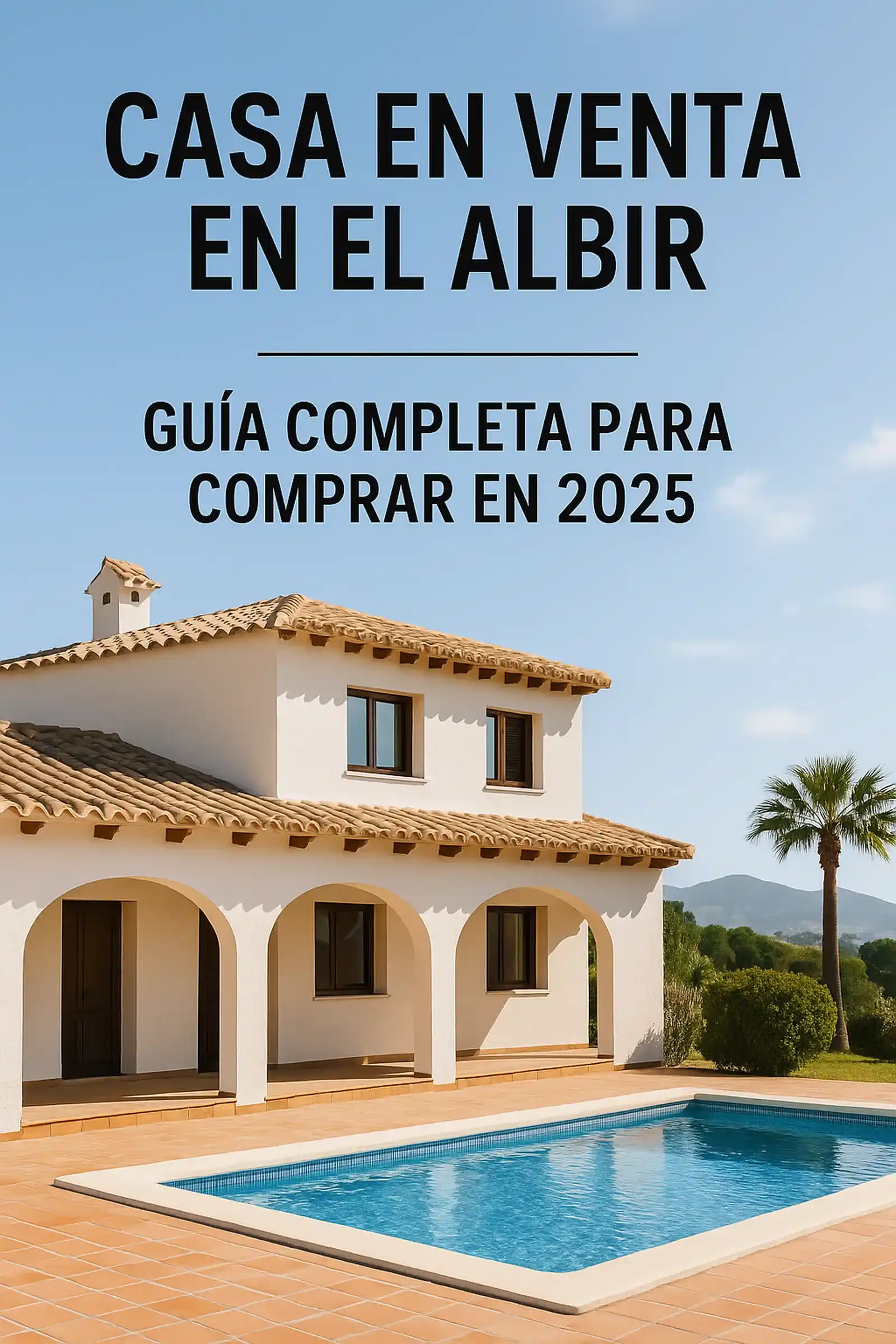 Villa mediterránea en venta en El Albir con piscina privada y vistas a la sierra