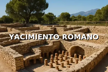 Yacimiento romano de El Albir con restos de una villa y su sistema de baños
