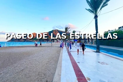 Paseo de las Estrellas en El Albir con vistas al mar y la Serra Gelada