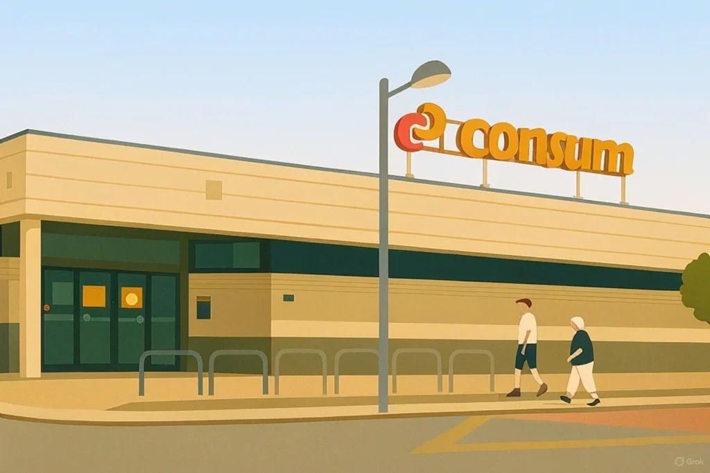 Supermercado Consum del Albir visto desde el exterior